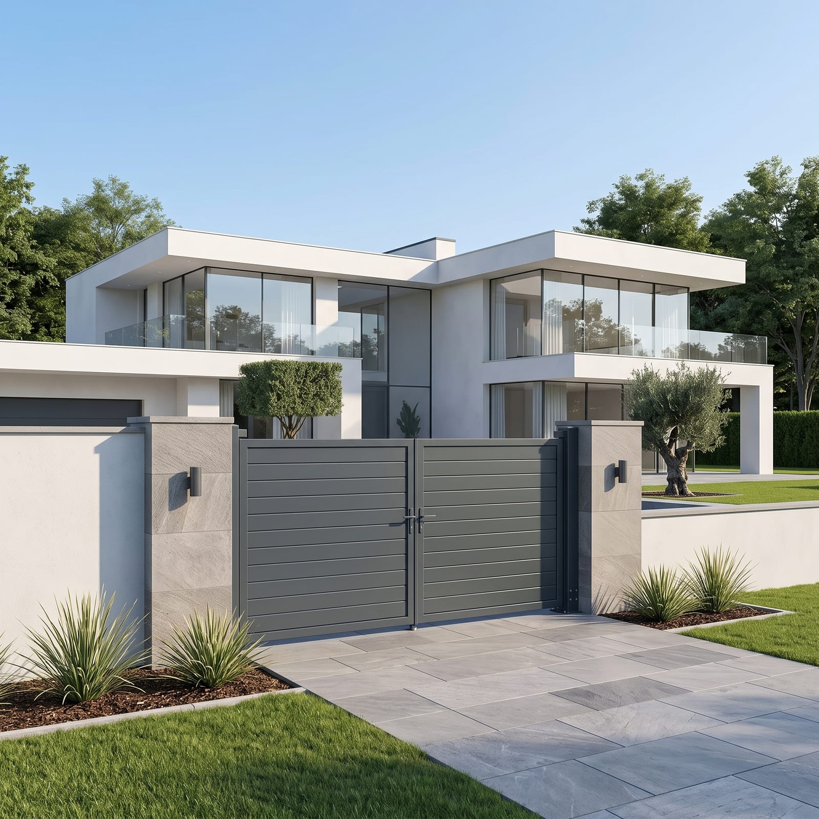 Çift Kanat Alüminyum Villa Kapısı